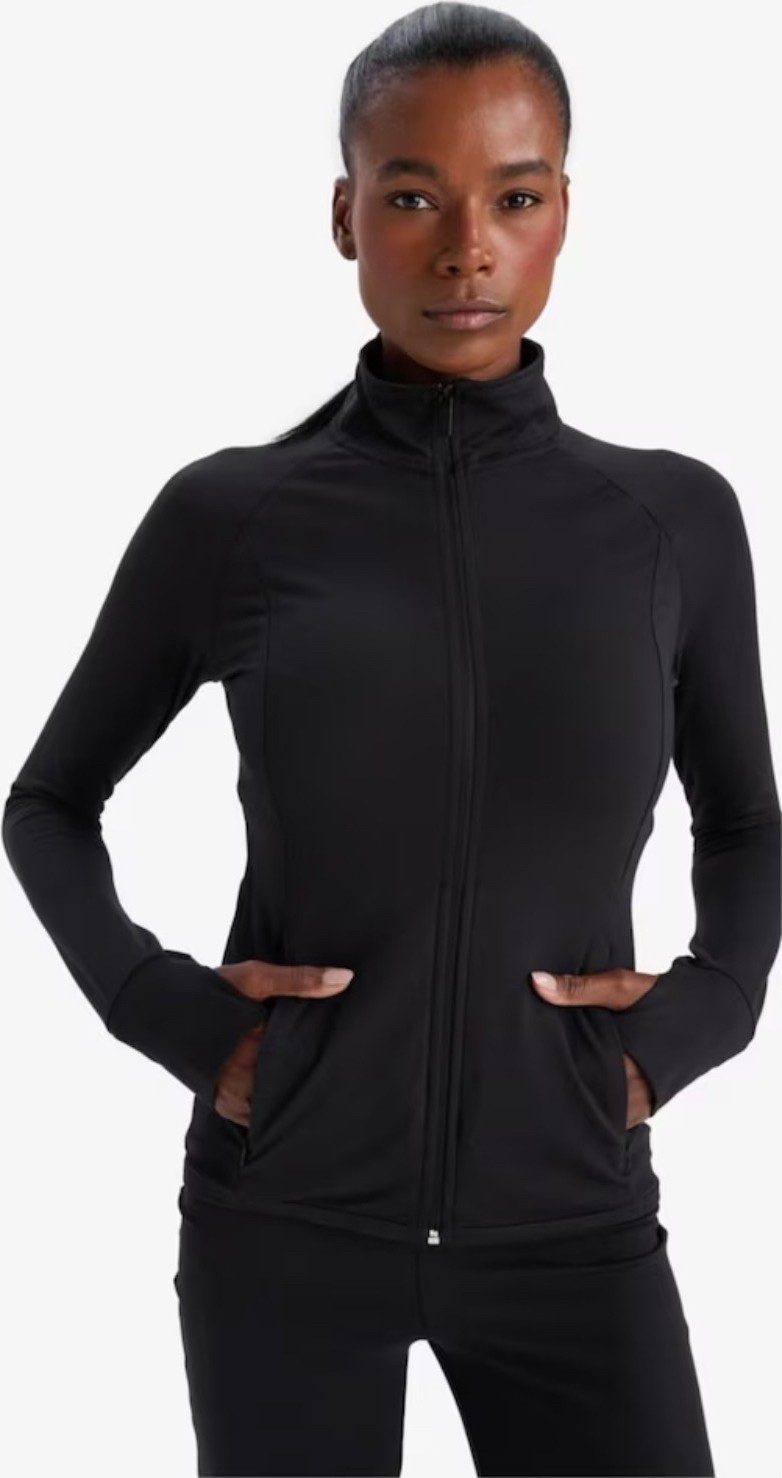 Soft & Basic Kadın Tayt Takım Polyester Paçası Tül Detaylı Yüksek Bel Tayt ve Hırka görsel 3