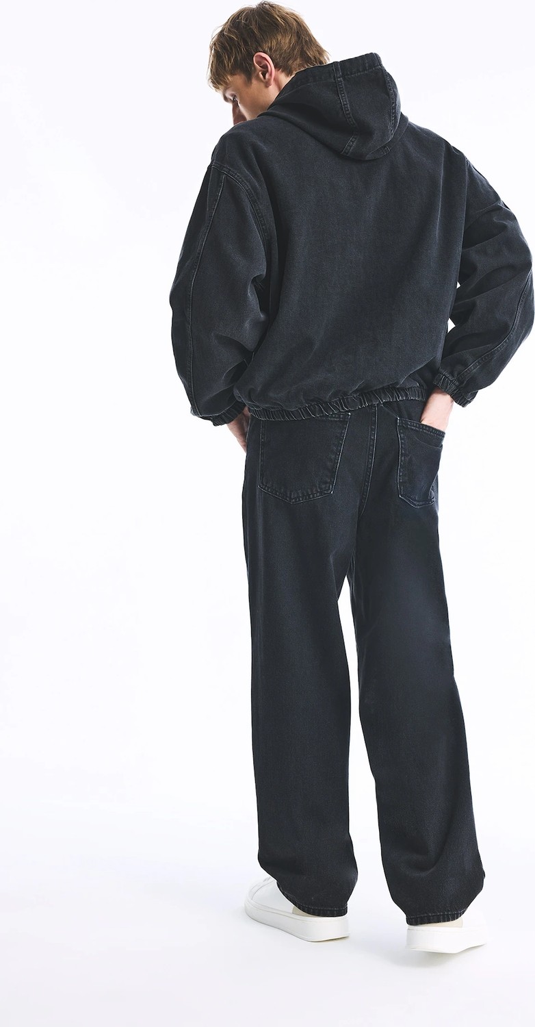 DeFacto %100 Pamuk Süper Baggy Fit Pantolon H1697AX26SP görsel 5