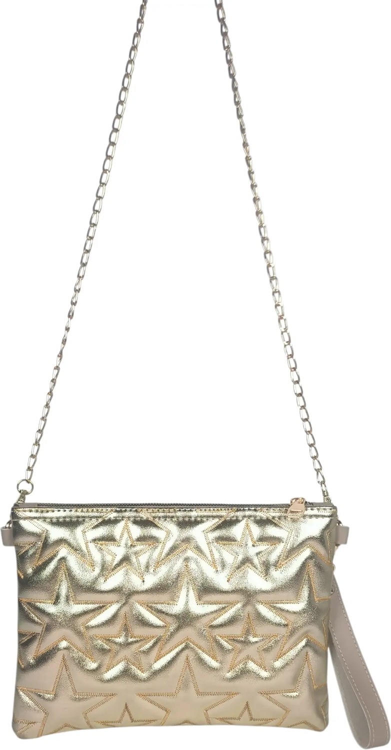 Shine And Dazzle Yıldız Nakışlı Kadın Portföy & Clutch Çanta