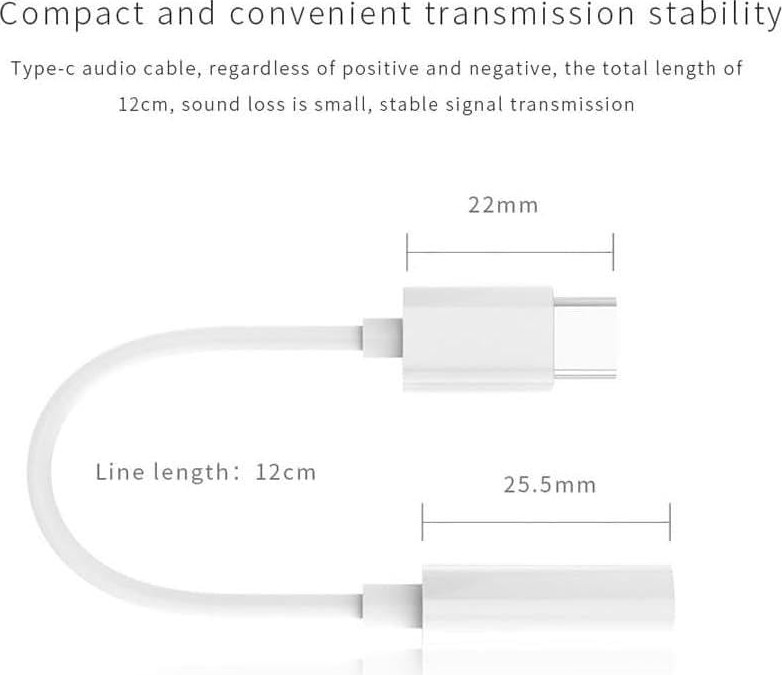 Die Grup Type C To 3.5mm Kulaklık Ses Çevirici Dönüştürücü Aux Adaptör görsel 4