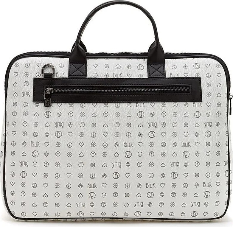 Bilik Deri Monogram Unisex Laptop & Evrak Çantası görsel 3