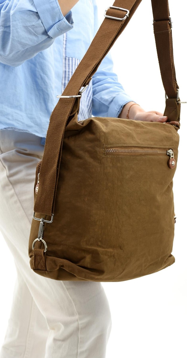 571 Collections Çanta Ultra Hafif Hem Sırt Hem Omuz Kadın Çantası Taba(Model: 571-5B) görsel 3
