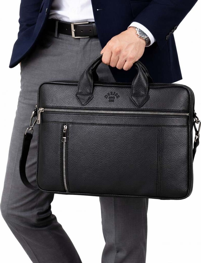 Derise Club Unisex Siyah 14 Inç Evrak ve Laptop Çantası görsel 2