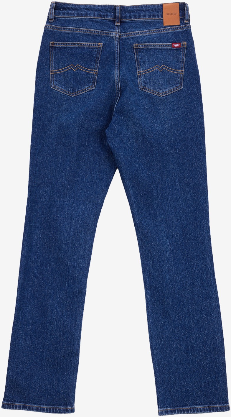 Mustang Yüksek Bel Bol Paça Geniş Fit Indigo Kadın Denim Pantolon M5WL-PNT1316 görsel 2