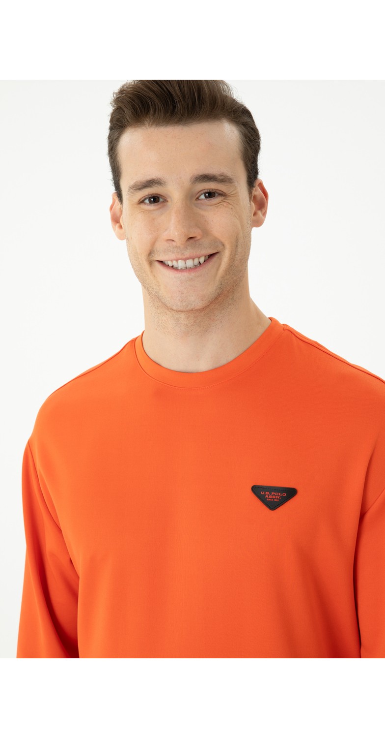 U.S. Polo Assn. Erkek Saks Sweatshirt 50277949-VR045 görsel 2