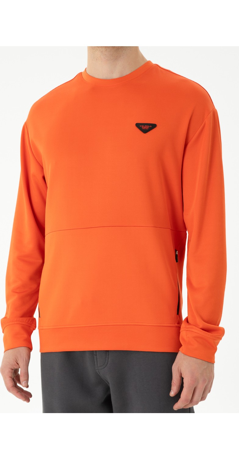 U.S. Polo Assn. Erkek Saks Sweatshirt 50277949-VR045 görsel 6