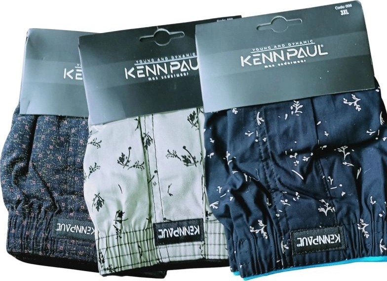 Liyuza Kenn Paul Desenli Poplin Erkek Boxer Battal Beden 3xl- 6 Adet görsel 2