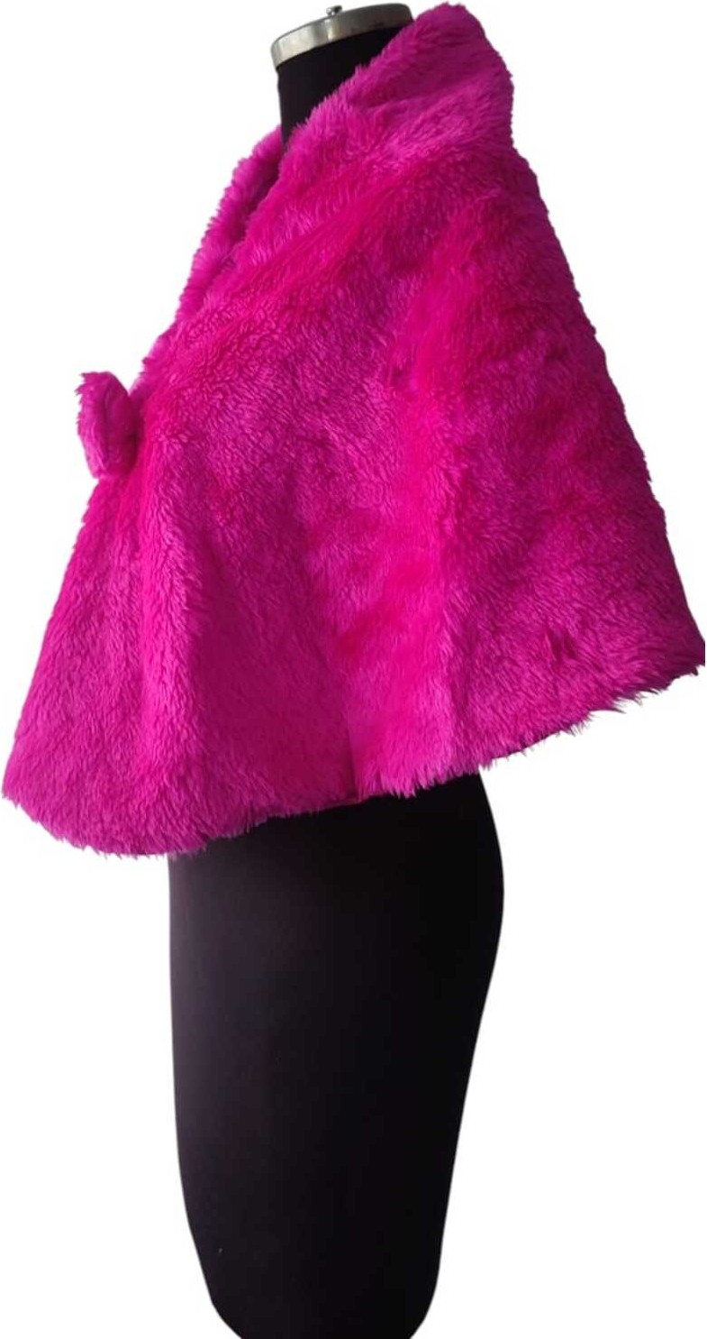 Moda Nur Bolero , Fuşya Bolero, Pelerin ,gelin Bolero.1.40*45 cm görsel 6