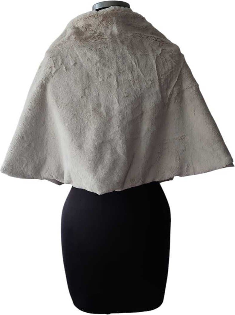 Moda Nur Bolero Pelerin, Kürk Bolero, Taş Renk Bolero ,gelin Pelerin. 1.40*50 görsel 4