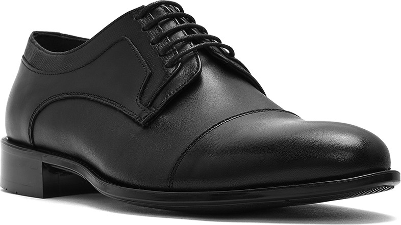 Derimod Erkek Siyah Bağcıklı Deri Klasik Ayakkabı 26SFD620118 görsel 7