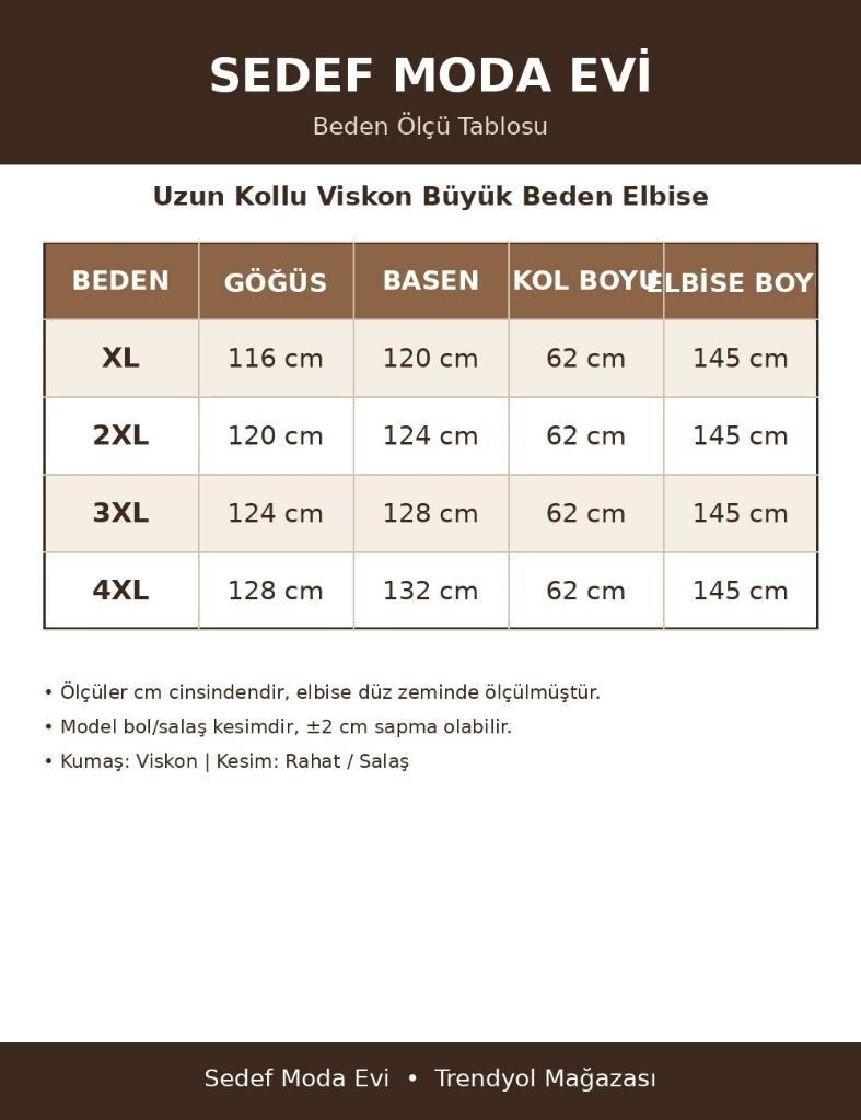 Uzun Kollu Viskon Büyük Beden Tesettür Zebra Desen Kuplu Anne Elbisesi görsel 4