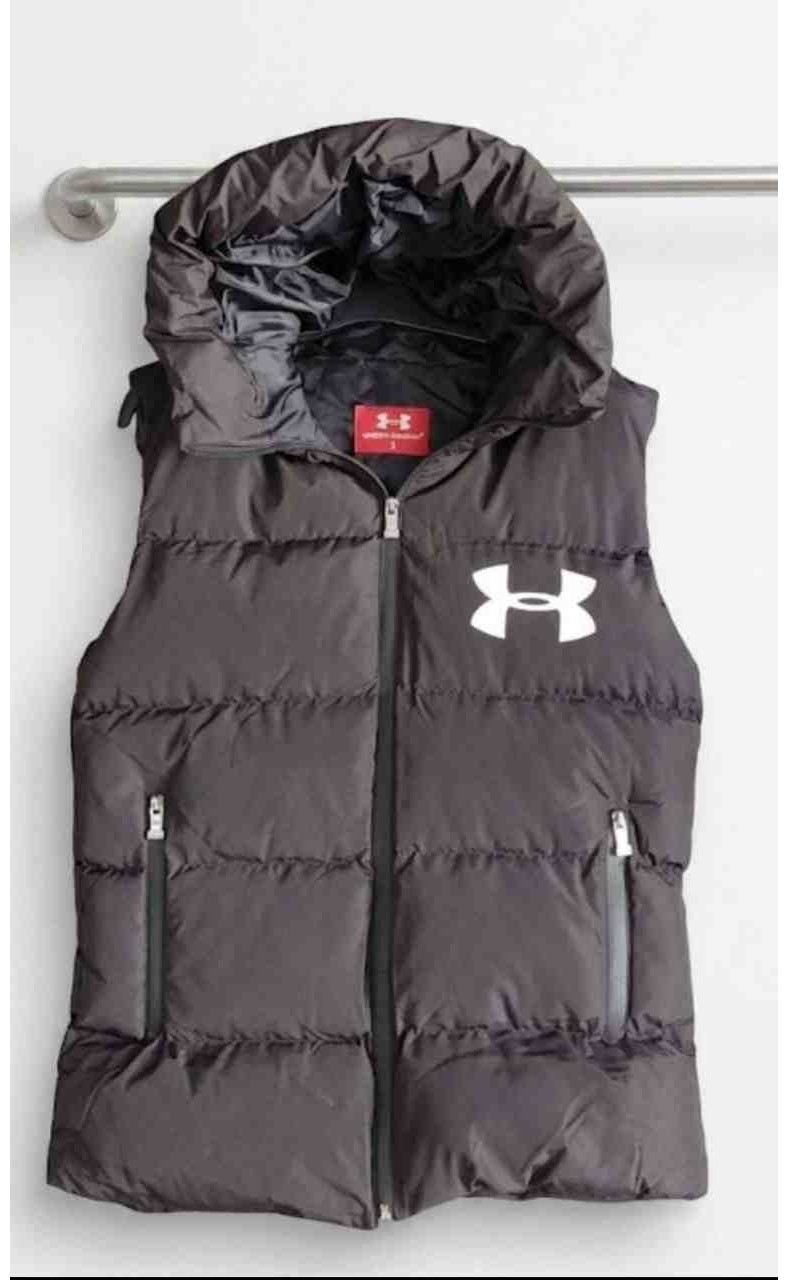 Evlium Under Armour Erkek Siyah Kapüşonlu Şişme Yelek - Micro Dolgulu Ithal Kumaş görsel 5