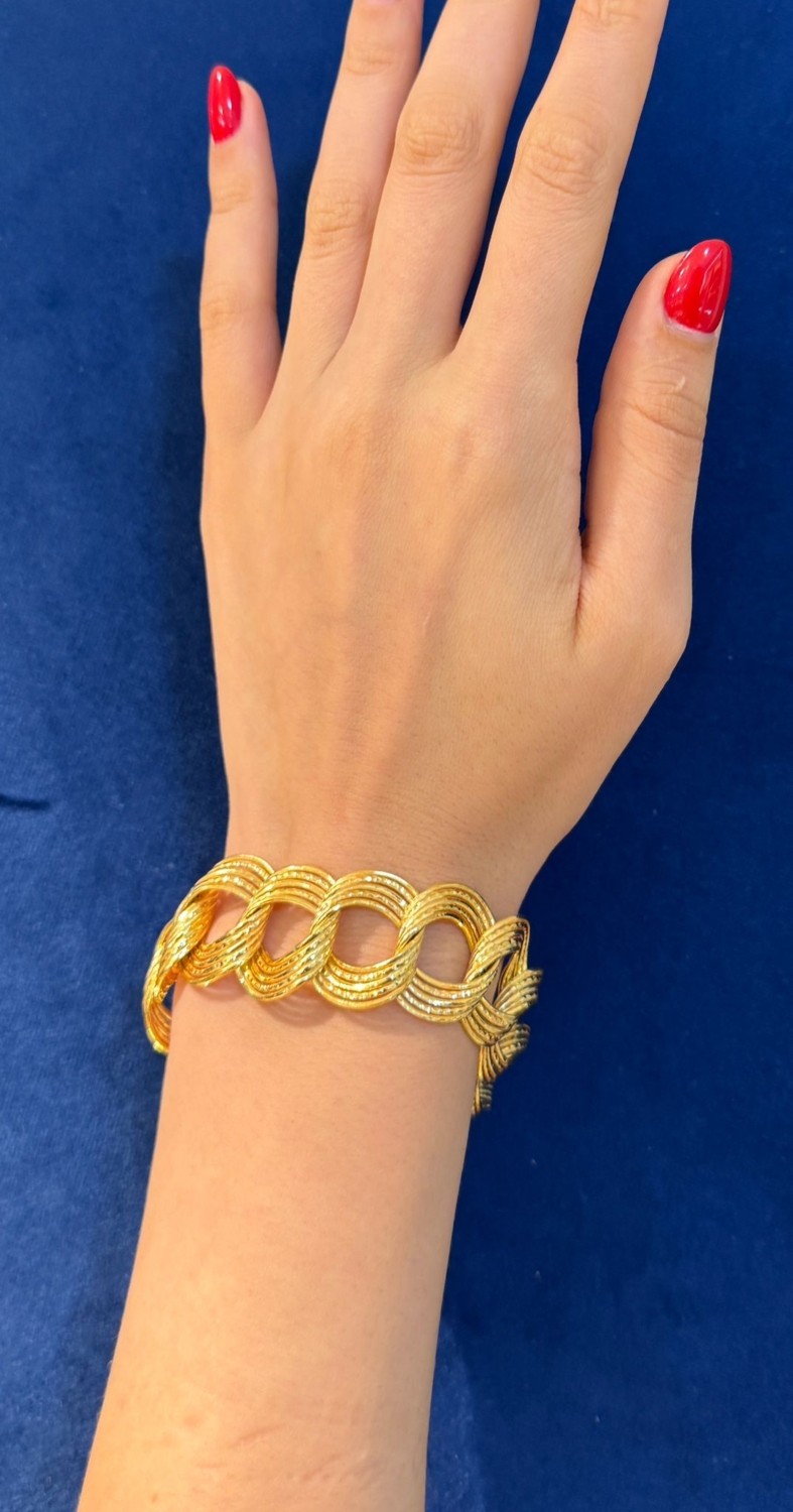 Kuyumcu Nurettin (15.50) Gram 5 Halkalı Samanyolu Bileklik 22 Ayar Altın