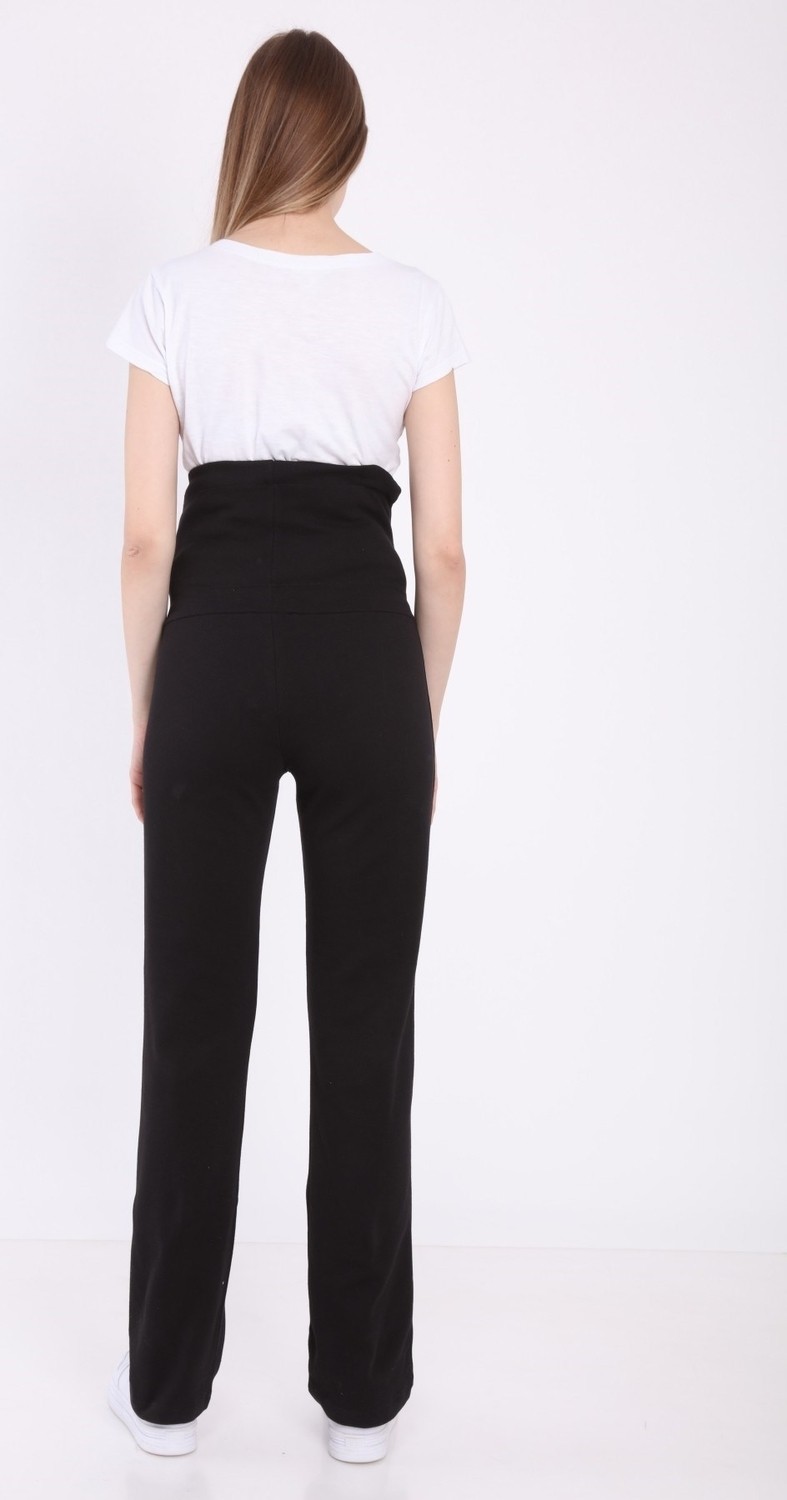 Luvmabelly MYRA8500 Beli Ayarlanabilir Hamile Günlük Ev Pantolonu -Siyah görsel 4
