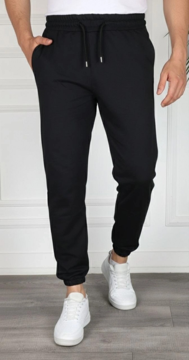 Hace Bazaar Erkek Jogger Eşofman Altı Cepli, Paça Lastikli , Spor Pantolon - Siyah
