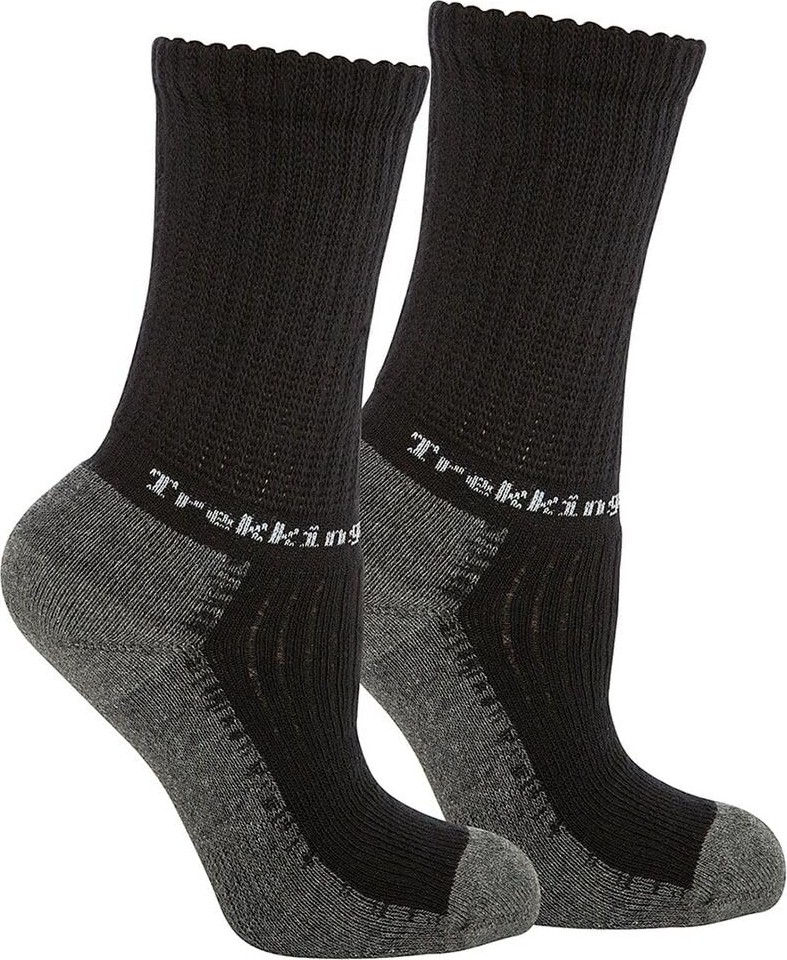 Aesco Thermoform Trekking Extra Dolgulu, Darbe Emici Kışlık Unisex Çocuk Çorap, 3'lü Paket, Siyah, 27-30 Beden görsel 2