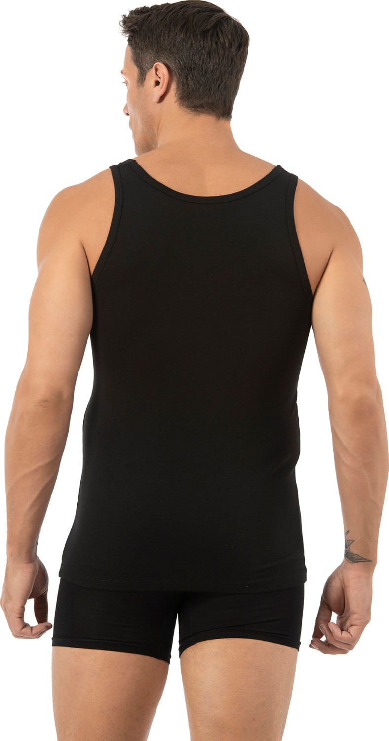 Özkan Underwear Özkan 10852 5'li Paket Erkek Premium Kumaş Pamuklu Modal Esnek Rahat Kalın Askılı Atlet görsel 2
