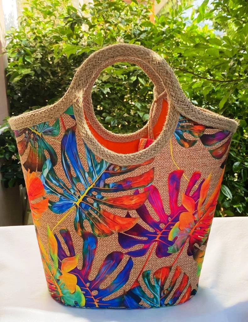 Çanta Tasarımcısı Plaj Bags Plaj Çantası Jüt Hasır Devetabanı görsel 4