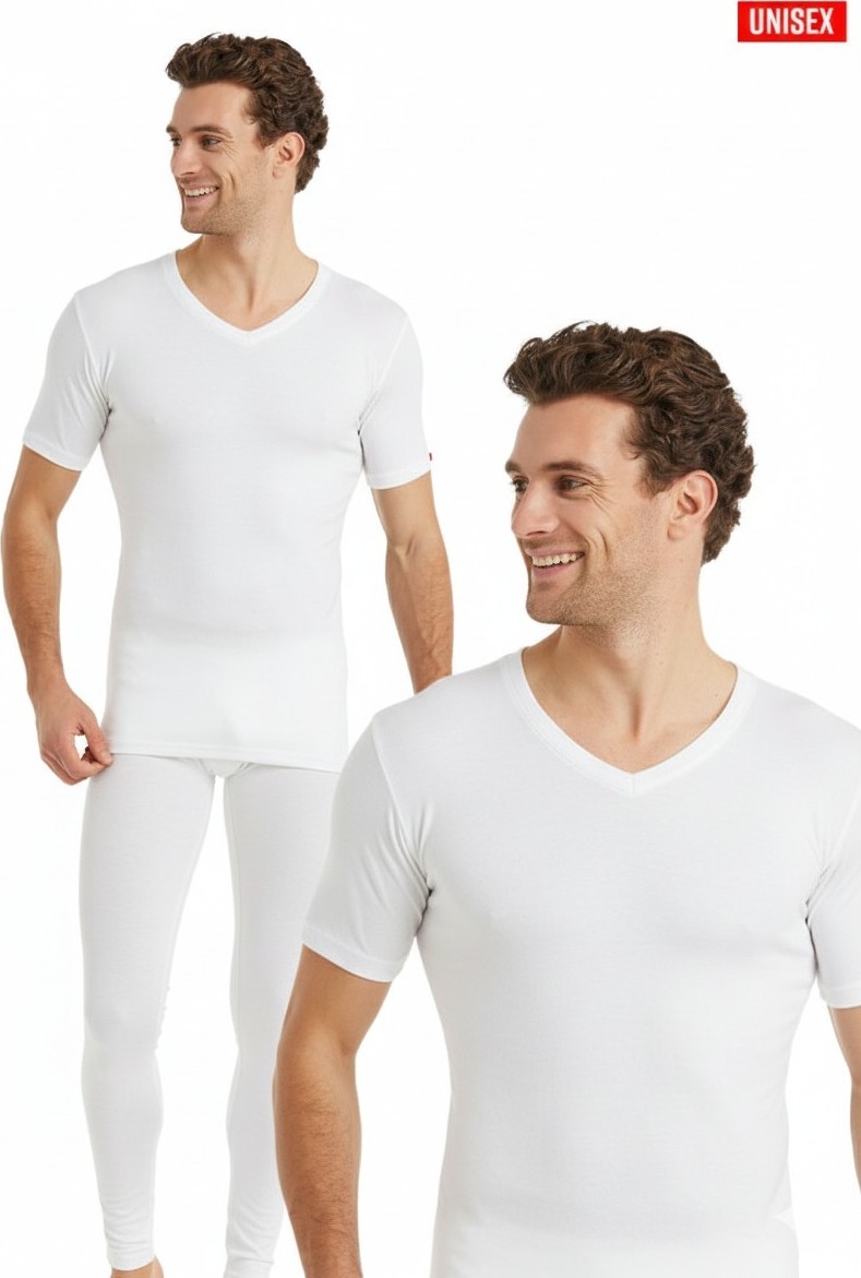 Blackspade Unisex Termal Tişört, V Yaka, Isı Tutucu Kışlık Iç Giyim 1263 görsel 7