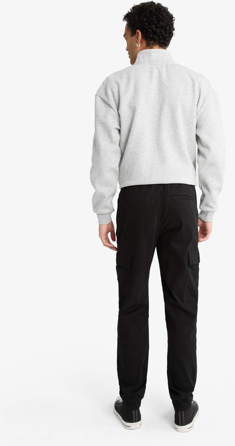 DeFacto Regular Fit Beli Bağcıklı Kargo Cepli Jogger Pantolon F4681AX25AU görsel 8