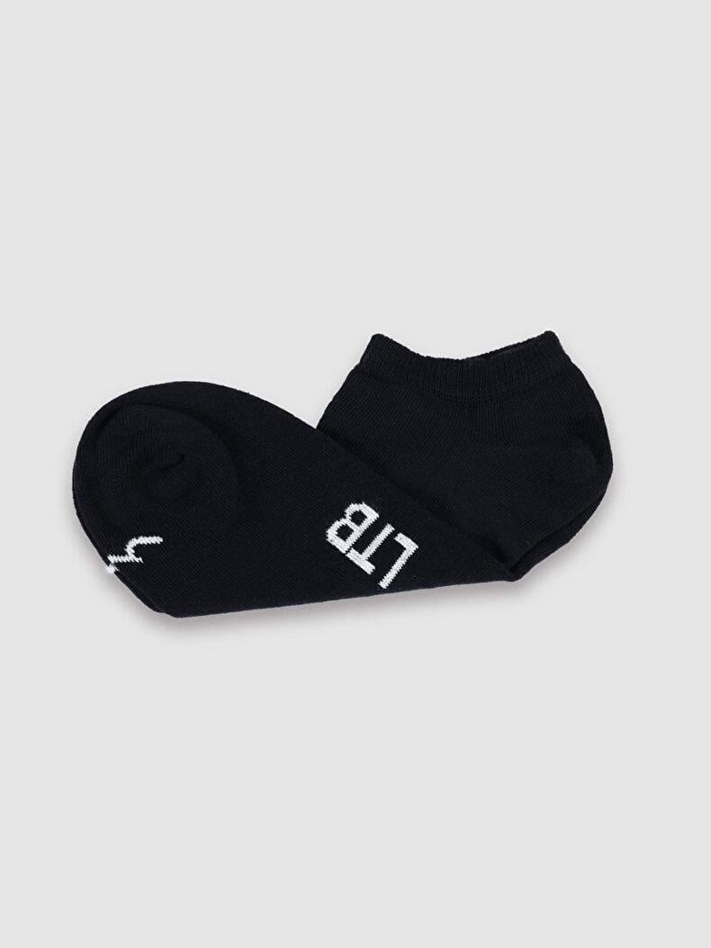 Little Big LTB Carmen Unisex 2'li Paket Siyah Çorap görsel 7