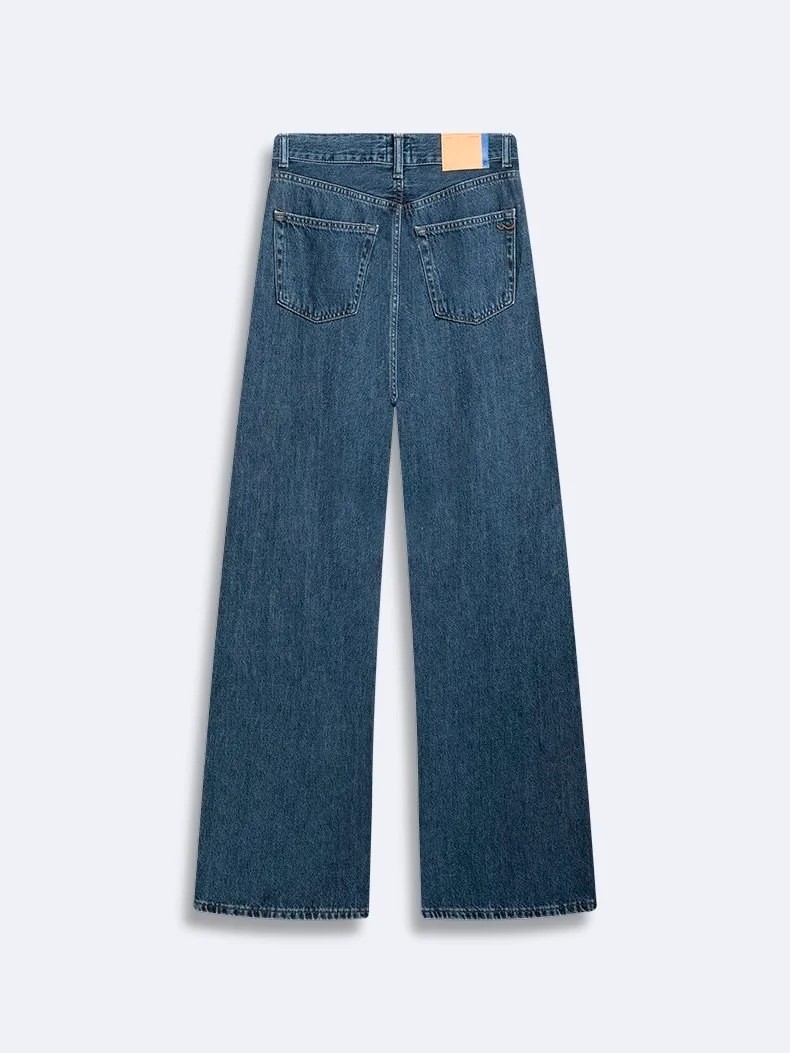LTB Kadın Vıonne H Geniş Paça Yüksek Bel Jean Pantolon görsel 8