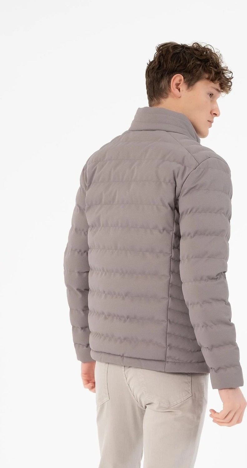 gmg firenze Fermuarlı Slim Fit Şişme Erkek Mont görsel 5