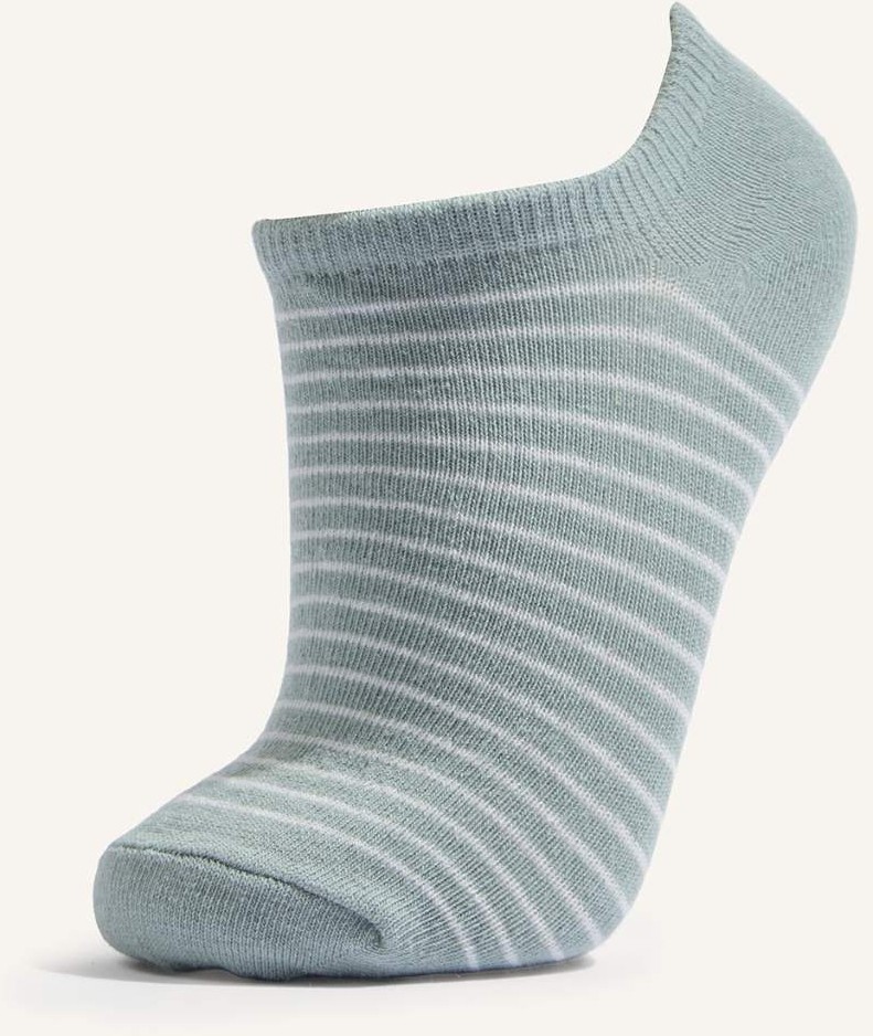DeFacto Kadın Görünmez 5'li Pamuklu Sneaker Karma Çorap I3472AXNS görsel 2