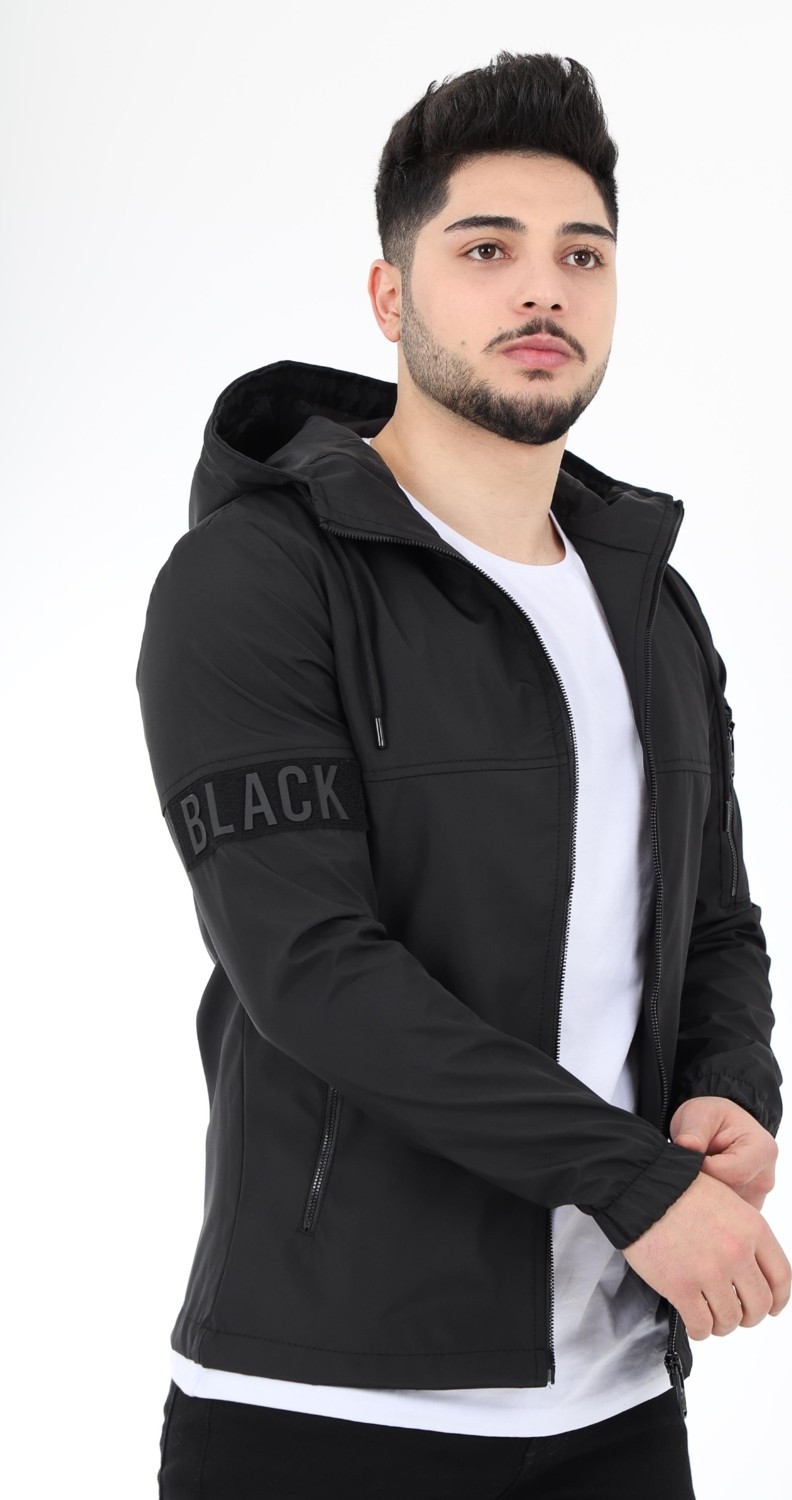 Stil Kombin Black Parçalı Kapşonlu Mevsimlik Mont Pldp 2907 görsel 2