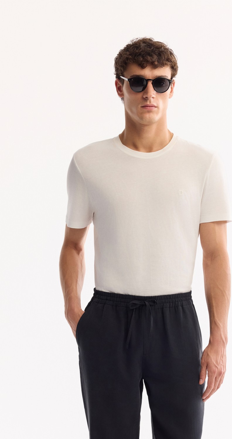 AVVA Erkek Siyah Beli Lastik Bağcıklı Soft Touch Relaxed Fit Pantolon A52Y3013 görsel 2