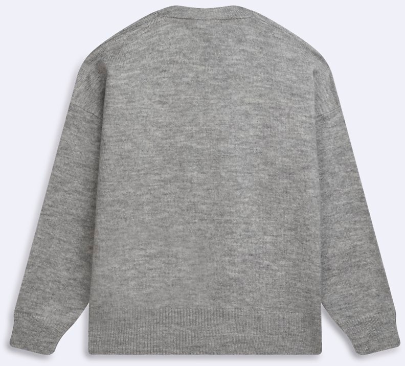 LTB Regular Fit Bisiklet Yaka Triko Gri Kazak görsel 4