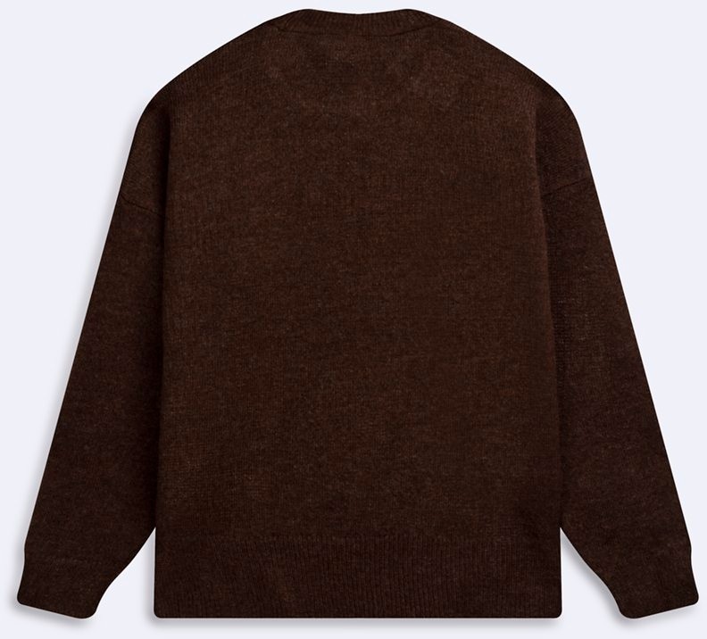 LTB Regular Fit Bisiklet Yaka Triko Kahverengi Kazak görsel 4