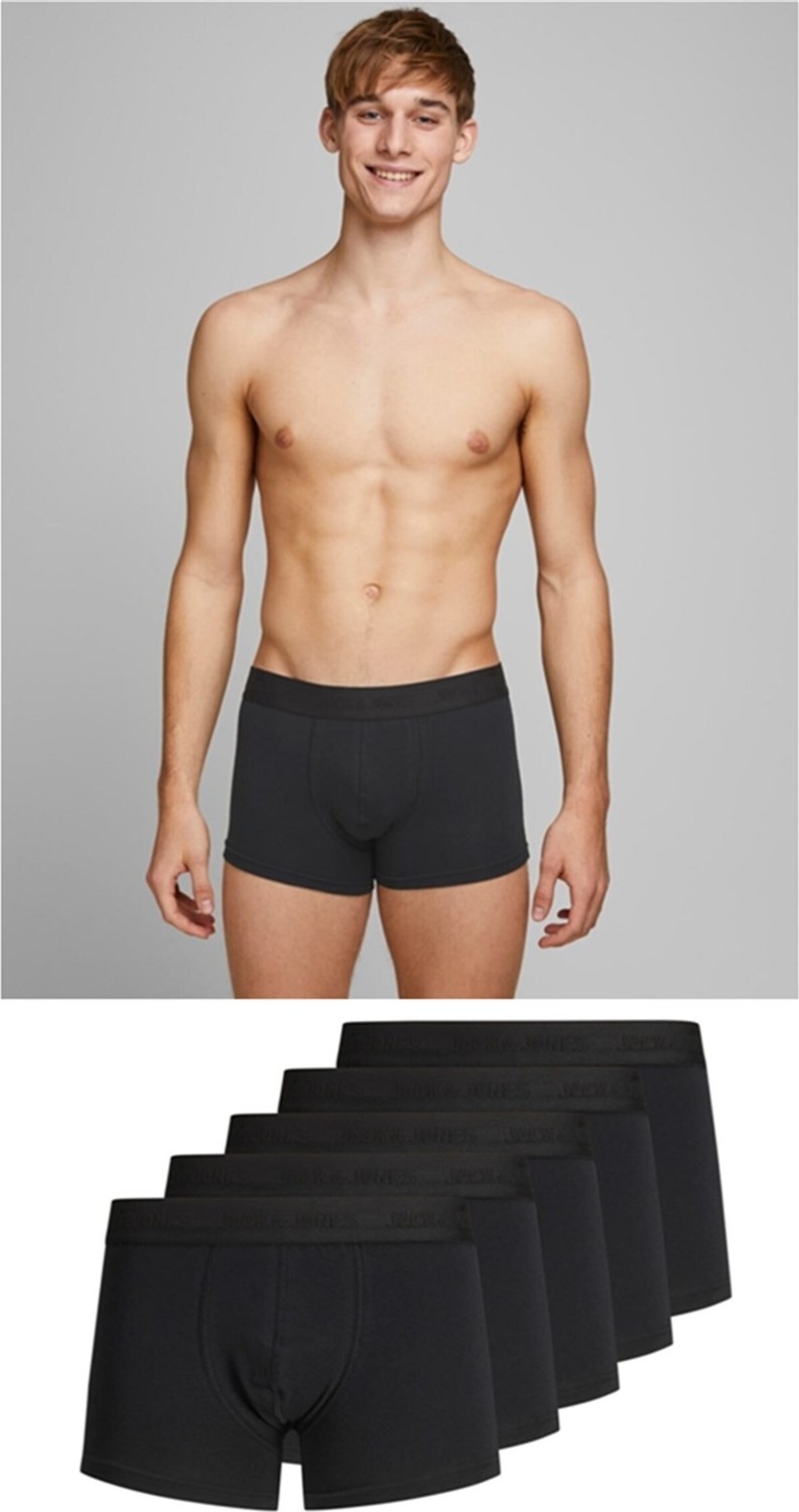Jack & Jones Jactone Erkek 5 Li Siyah Boxer Seti 12176266 v1 görsel 2