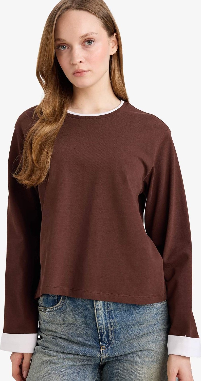 DeFacto %100 Pamuk Loose Fit Tunik G8576AX26SP görsel 6