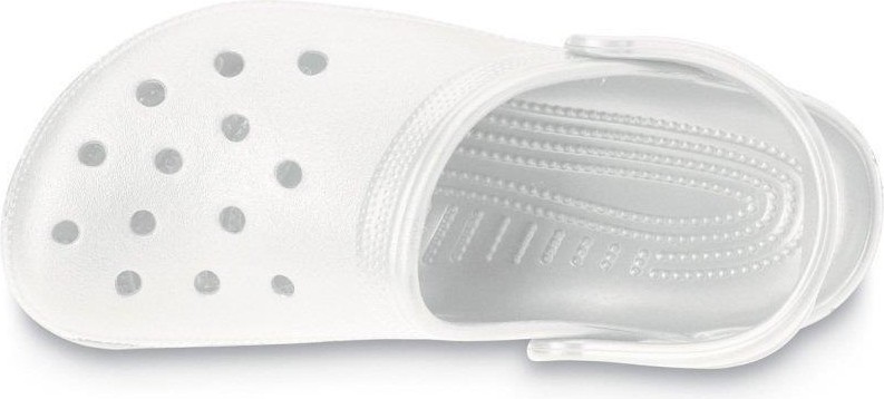 Crocs Classic 10001-100 Erkekler İçin Beyaz Terlik Tekstil Malzemeden Üretilmiş Konforlu ve Hafif görsel 4