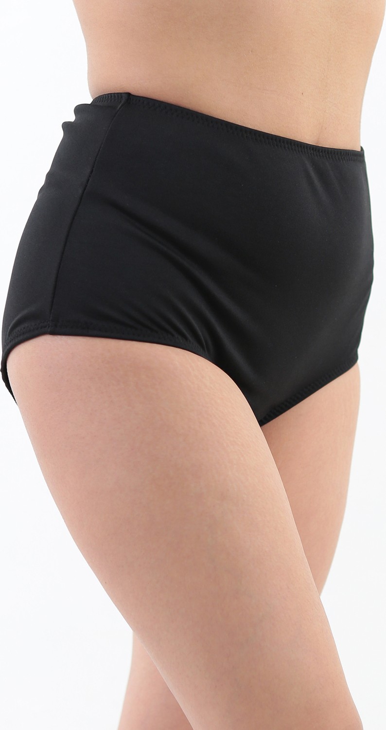 Sea Queen Kadın Büyük Beden Yüksek Bel Toparlayıcı Likralı Kumaş Bikini Altı görsel 4