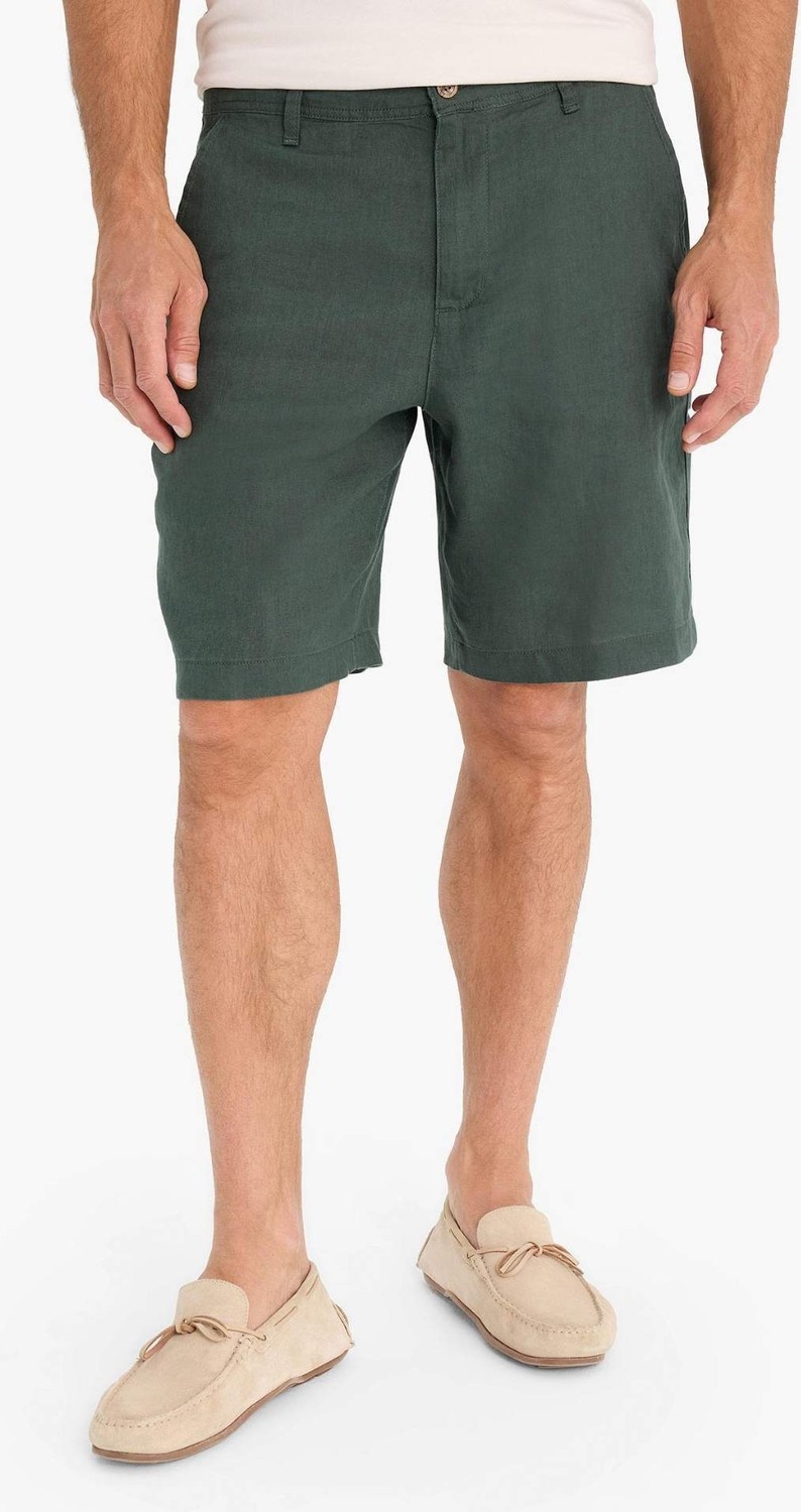 DeFacto %100 Keten Regular Fit Yazlık Bermuda Şort D9931AX25SM görsel 3