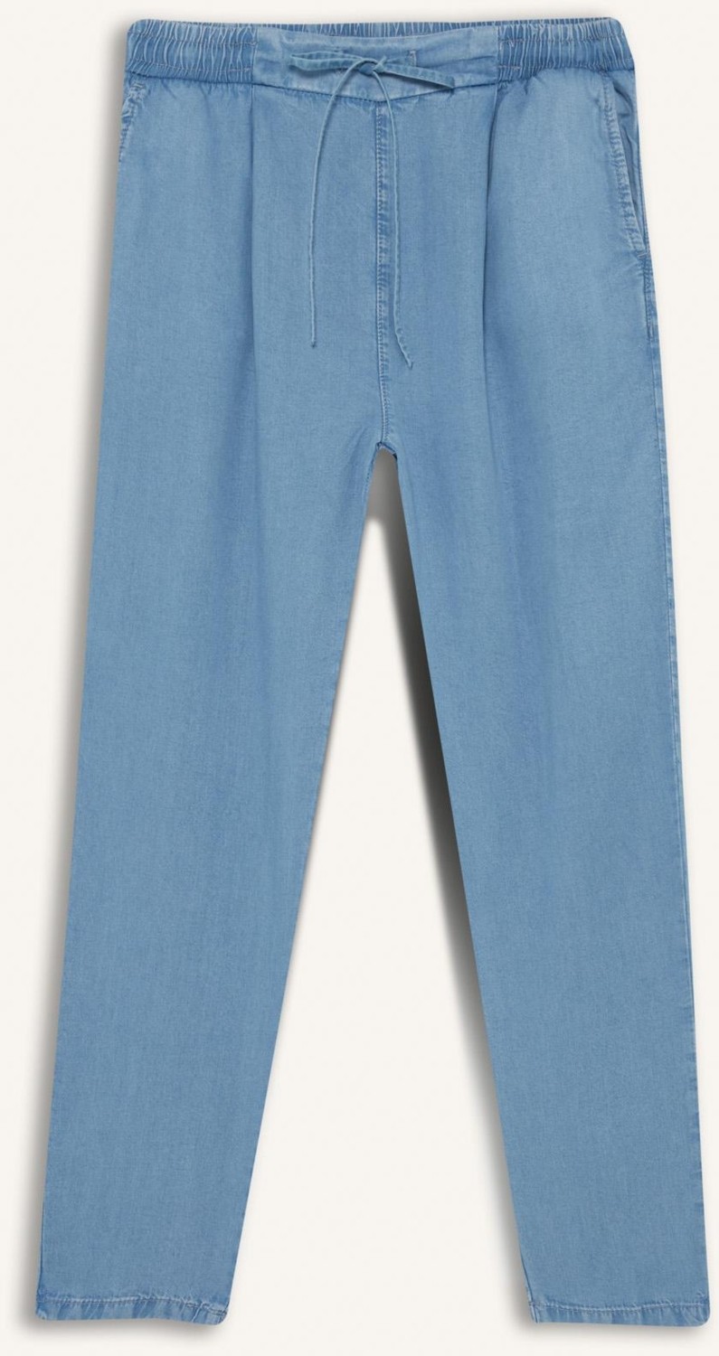 DeFacto Pull On Carrot Fit Yüksek Bel Bilek Boy Akışkan Kumaş Yıkamalı Pantolon D8237AX25SM görsel 8