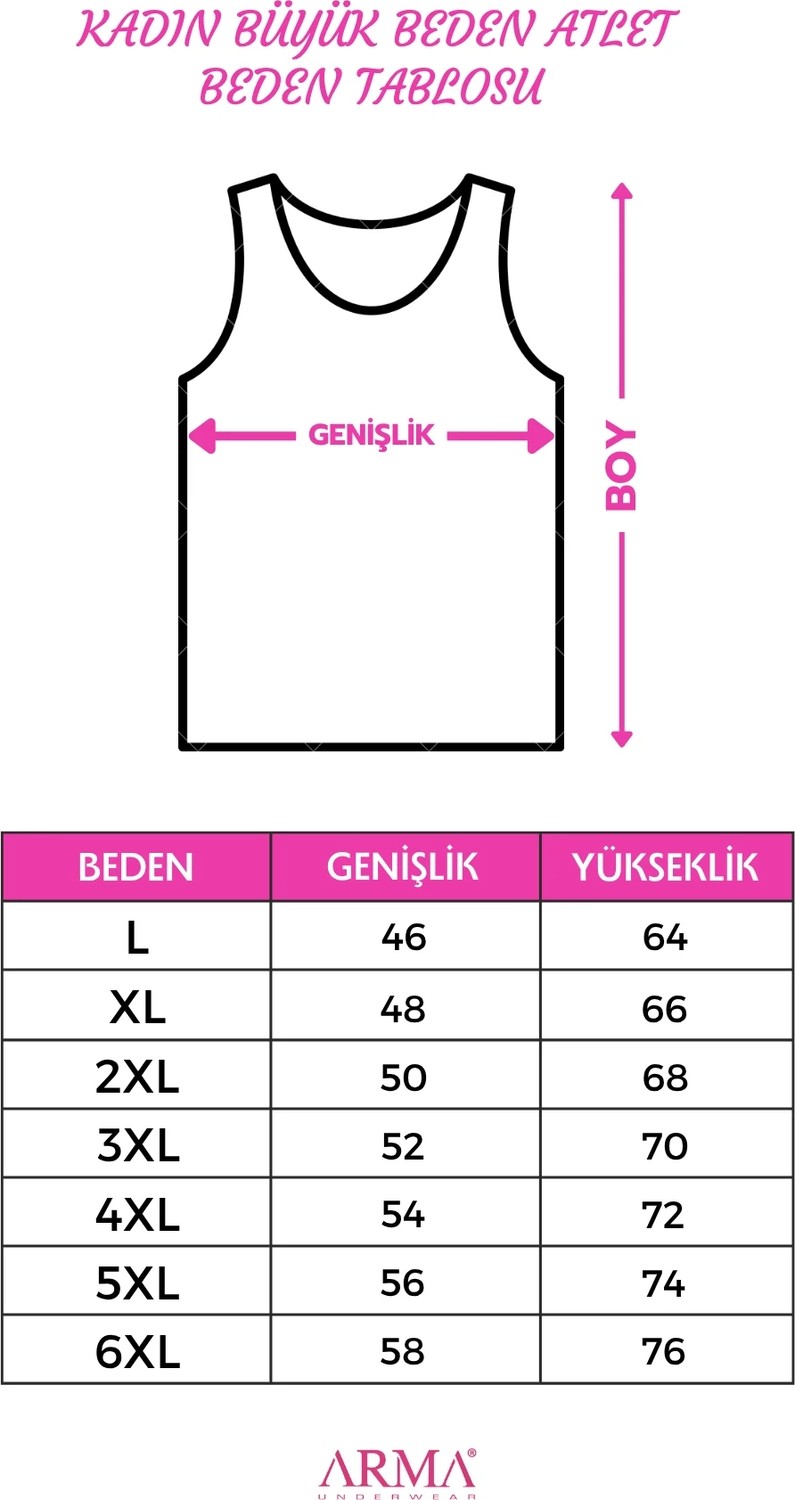 Arma Yıldız Kadın Siyah Kalın Askılı Büyük Beden Atlet Pamuklu Esnek ve Rahat görsel 5