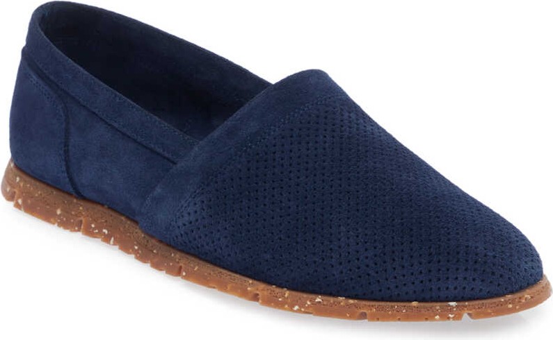 Tergan Mavi Hakiki Süet Deri Erkek Loafer - E24I1AY56589-F60