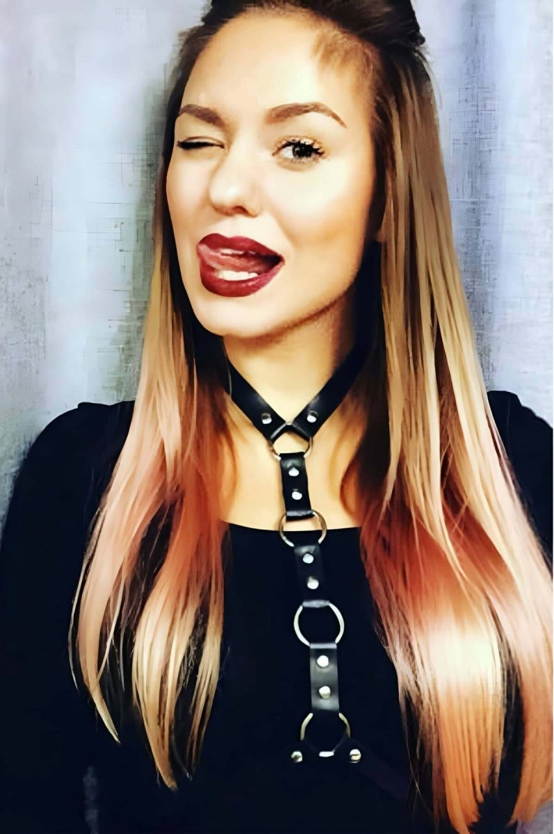 Çamaşır Kenti Parçalı Şık Deri Göğüs Harness - BRF307