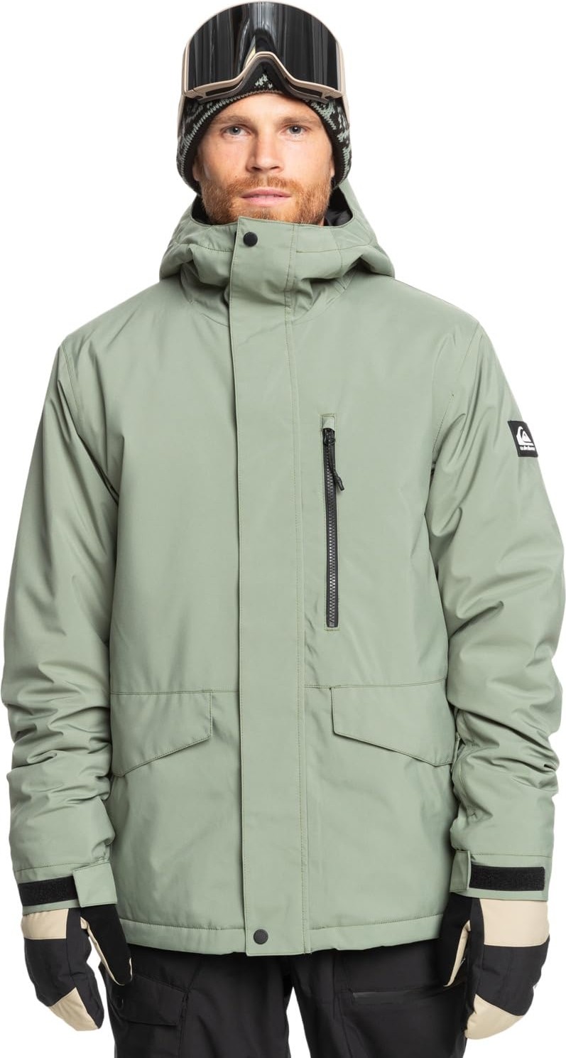 Aesco Quiksilver Mission Solid Jk Erkek Montu, Sea Spray, L