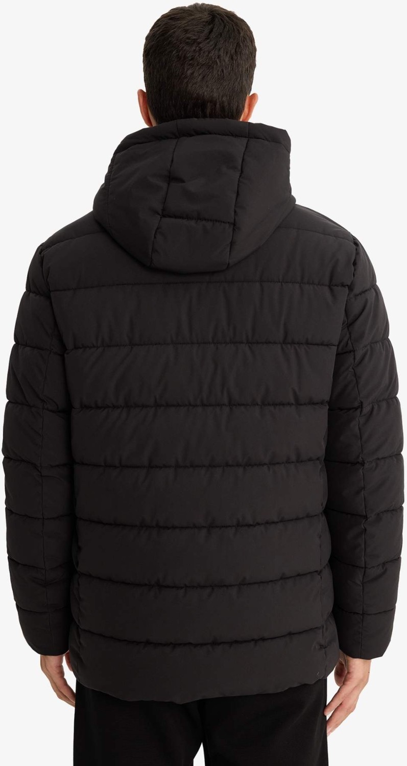DeFacto Sıcak Tutan Su İtici Slim Fit Dar Kesim Astarlı Kapüşonlu Fermuarlı Cepli Dolgulu Mont R0216AZ25AU görsel 8