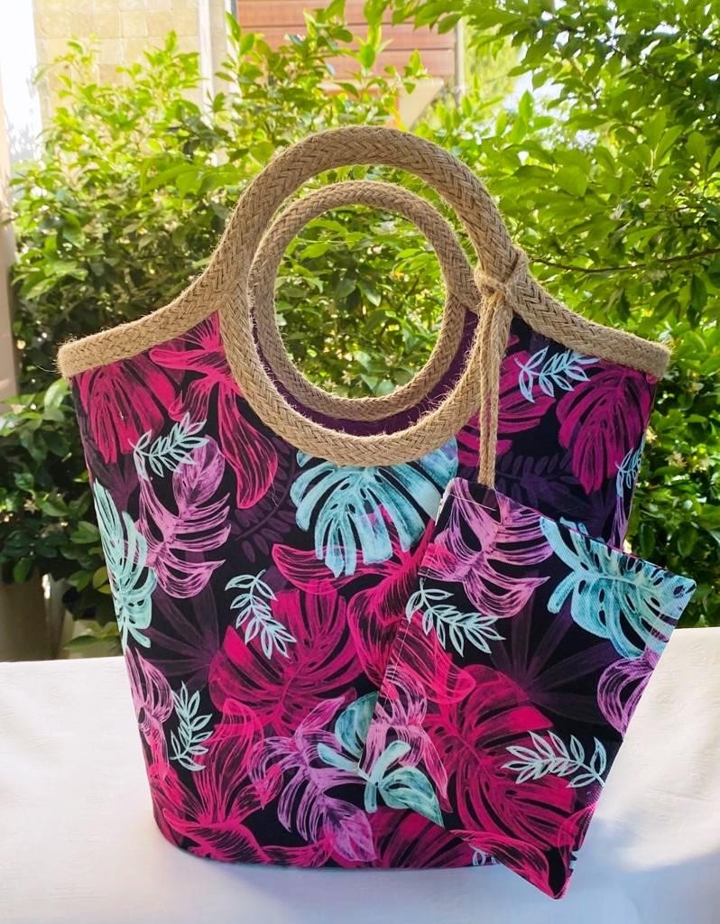 Çanta Tasarımcısı Plaj Bags Plaj Çantası Mor Devetabanı görsel 2