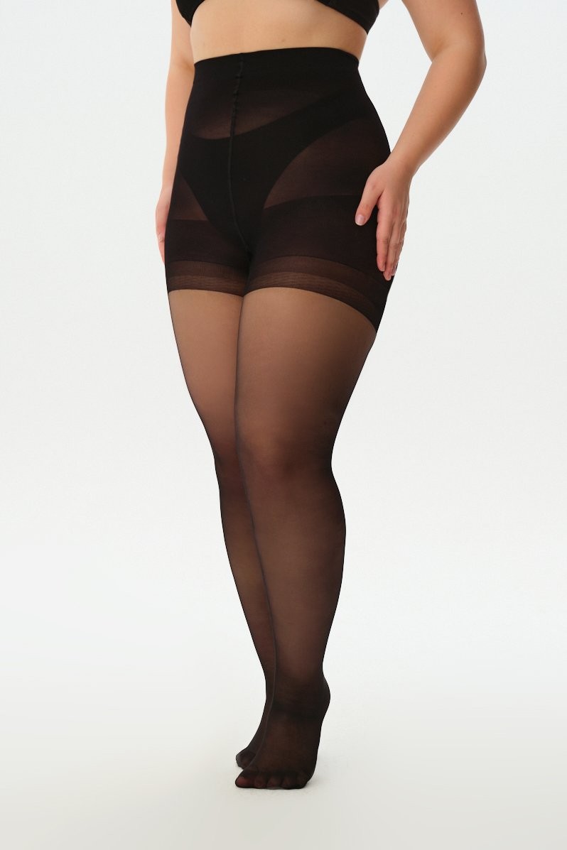 Suwen Perfect Shaper 20 Den Külotlu Çorap - Siyah görsel 4