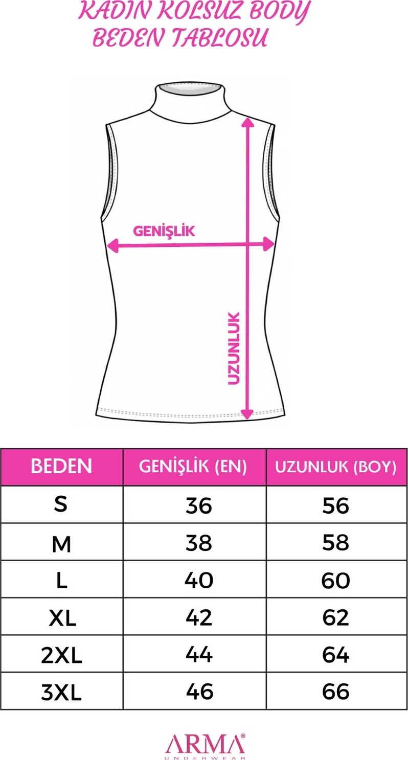 Arma Yıldız Kadın Balıkçı Yaka 2'li Kolsuz Body görsel 8