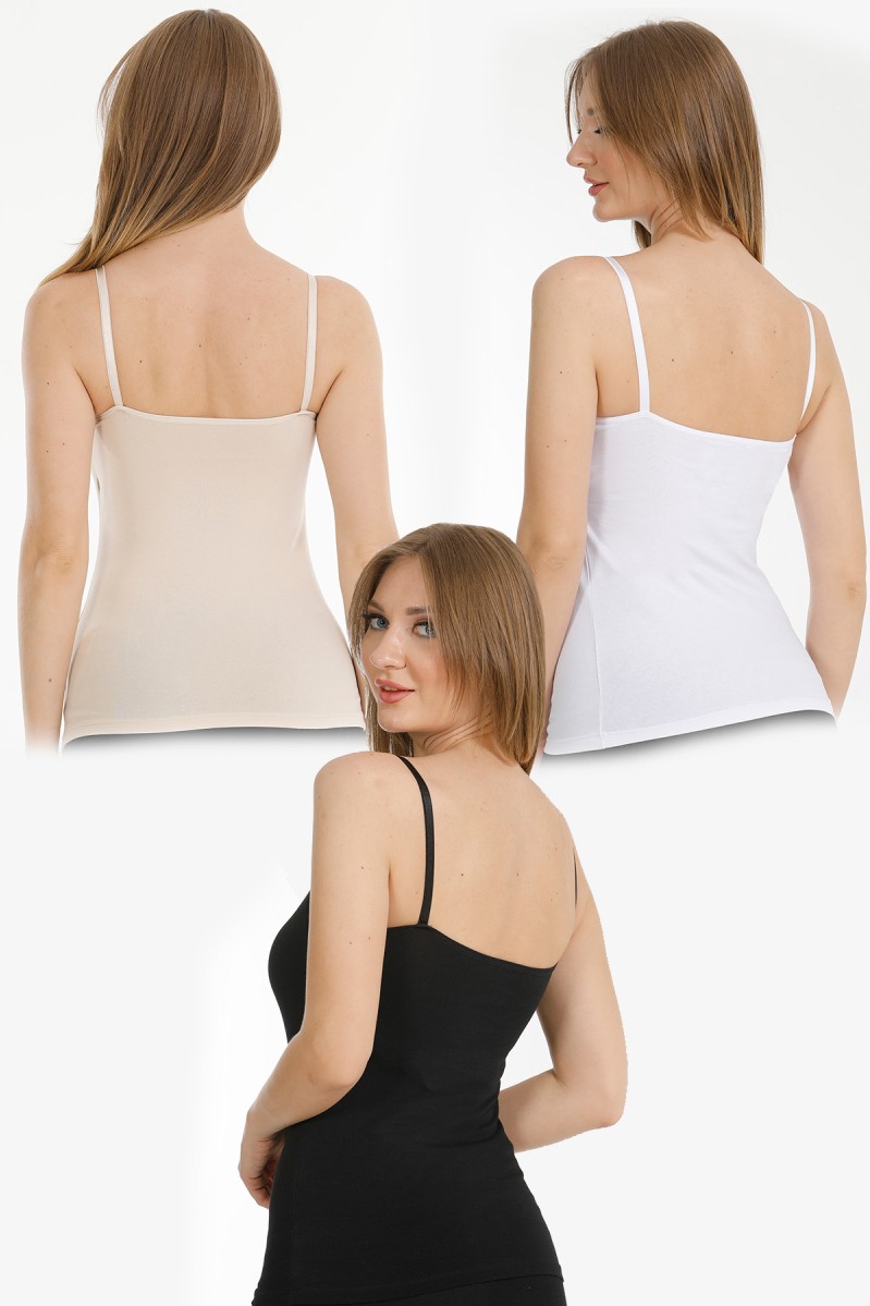 Parlingerie 3lü Hamile Emzirme Atleti Siyah-Beyaz-Ten görsel 2