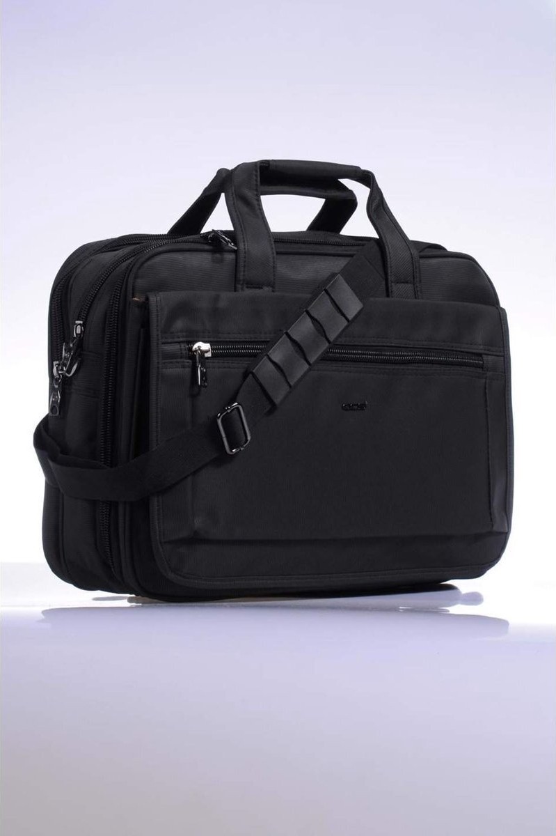 Ççs 71243 Siyah Kumaş Laptop Bölmeli Evrak Çantası