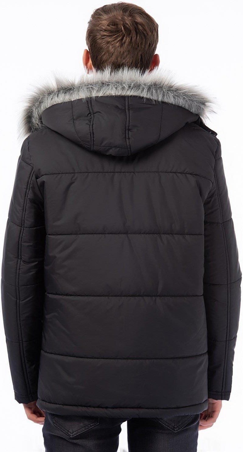 Dewberry M9635 Dewberry Erkek Kaban-Siyah görsel 4