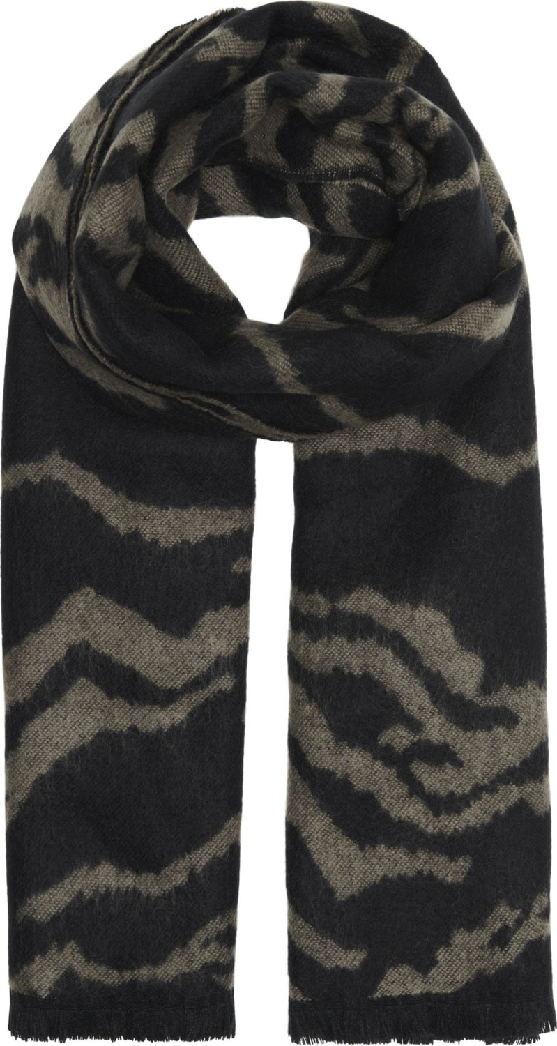 Only Oversize Zebra Desenli Atkı - Kışlık Şal
